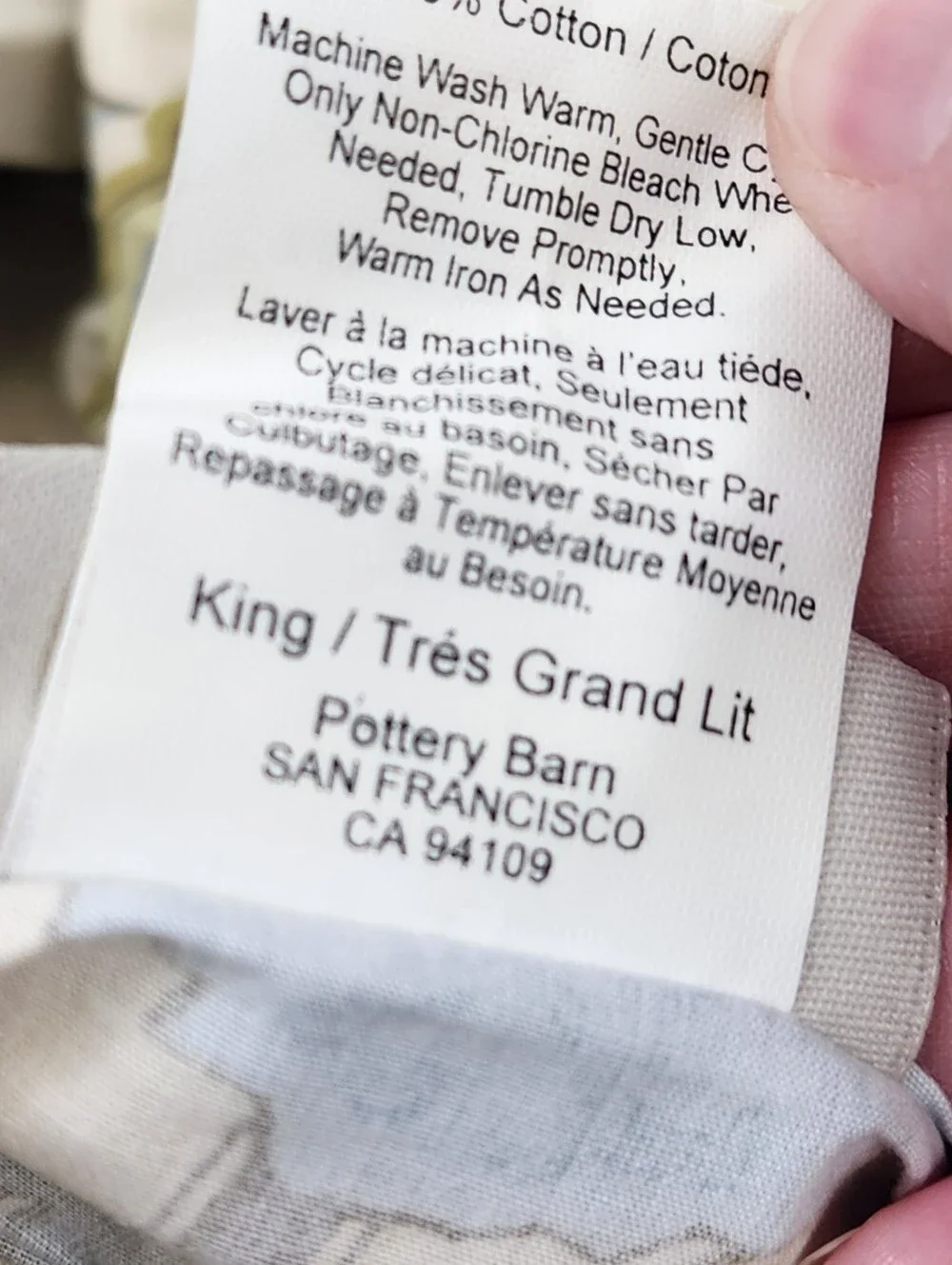 Pottery Barn Brigitte King Duvet Cottagecore Paisley Floral 100% Cotton NOS